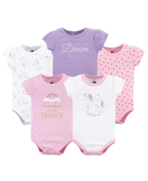 Hudson Baby Bodysuits 5-Pack 0-24 Months