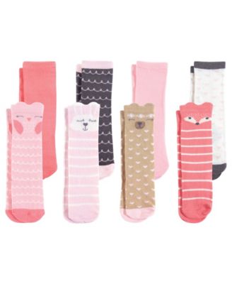 Baby Girls Cotton Rich Knee-High Socks