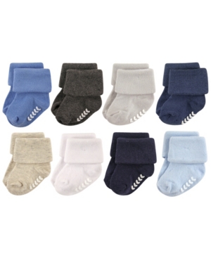 Hudson Baby Non-Skid Cuff Socks 8-Pack 0-24 Months