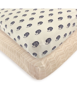 Touched By Nature Organic Cotton Fitted Crib Sheets 2-Pack One Size