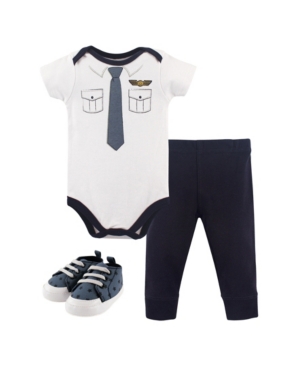 Little Treasure Bodysuits Pants and Shoes 3-Piece Set