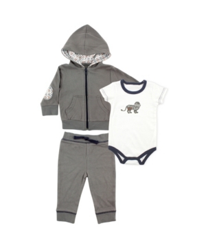 Yoga Sprout Baby Boys and Girls Hoodie Bodysuitor Tee Top and Pant Bear Baby