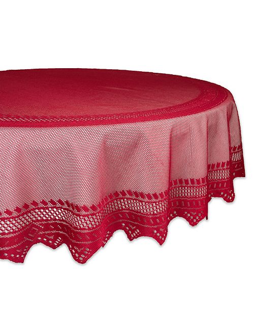 Design Imports Lace Tablecloth 70 Round Reviews Home Macy S