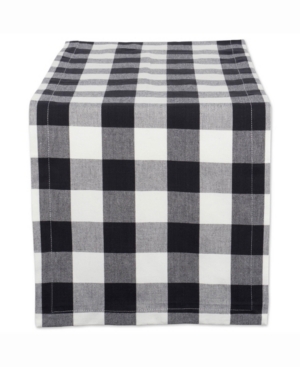 Shop Design Imports Buffalo Check Table Runner In Black