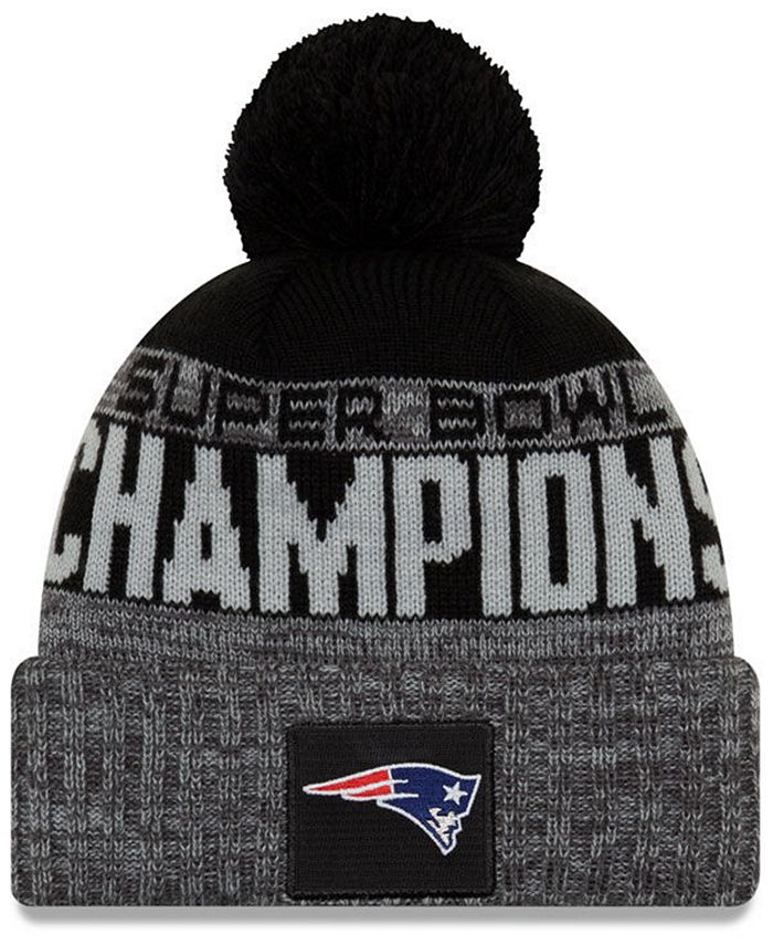 Patriots super bowl knit hat new arrivals