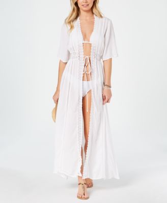 Raviya - Solid Maxi Cover-Up Kimono