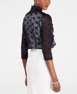 Scalloped Sequin Lace Bolero