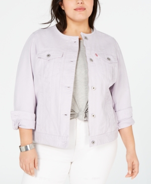 Levi's Trendy Plus Size Cotton Denim Trucker Jacket