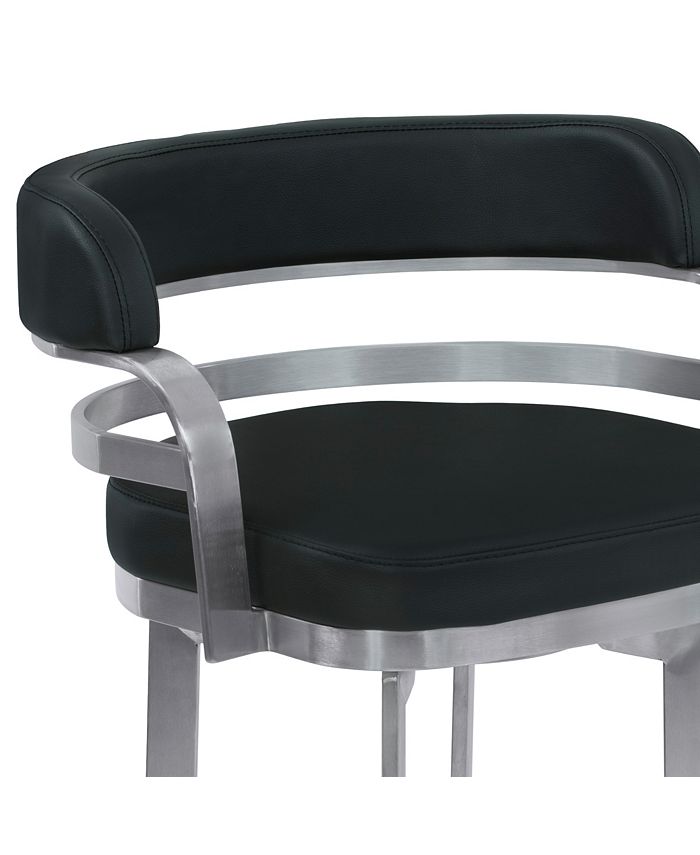 Armen Living - Prinz 30" Swivel Barstool, Quick Ship