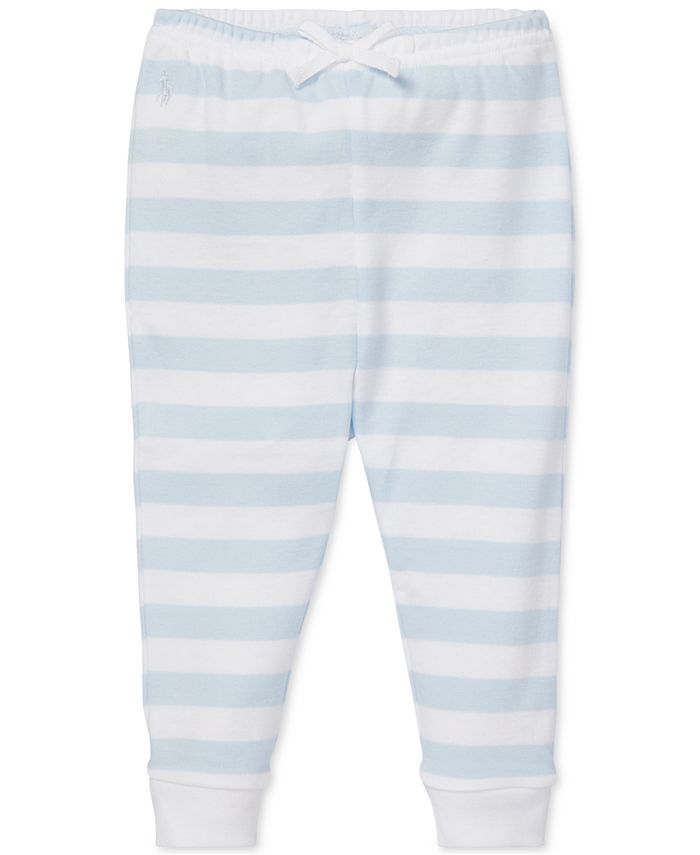 Polo Ralph Lauren Baby Boys Striped Cotton Pull-On Pants - Macy's