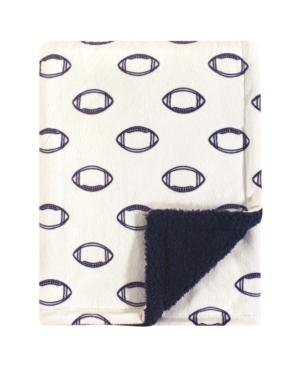 Hudson Baby Plush Blanket with Sherpa Backing One Size