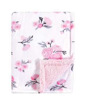 Hudson Baby Plush Blanket with Sherpa Backing One Size