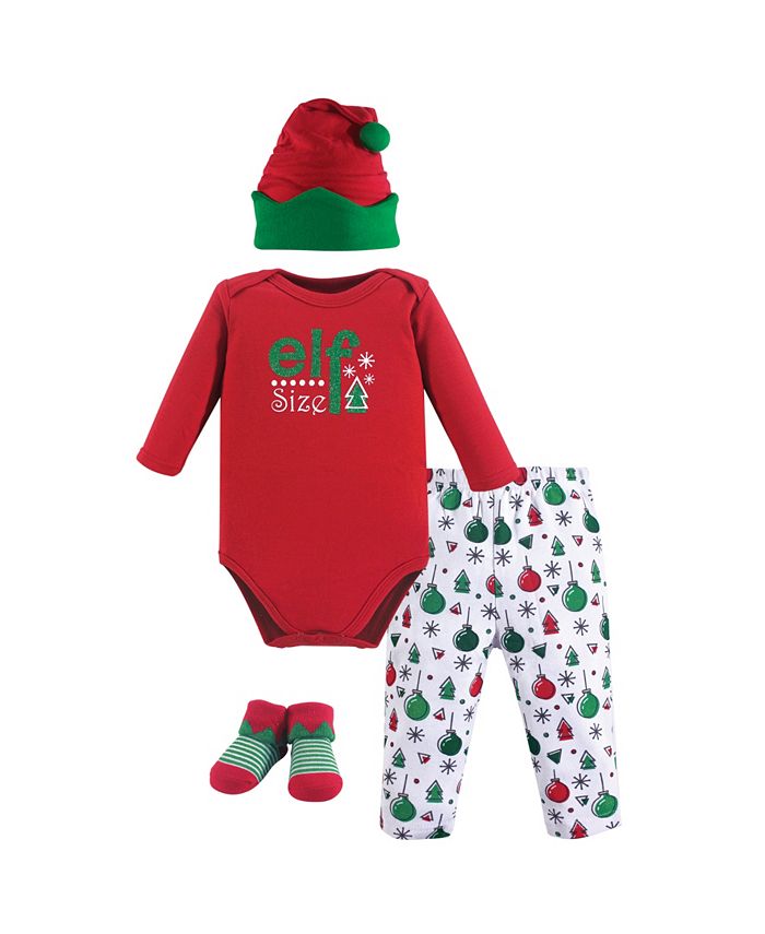 Hudson Baby Unisex Baby Holiday Clothing Gift box, 4Piece Set, 06 Months & Reviews Sets