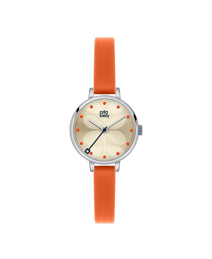 Orla kiely watch leather strap cheap