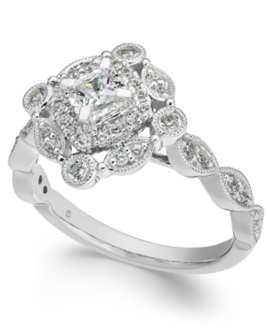 image of Diamond Princess Ring (1/2 ct. t.w.) in 14k White Gold