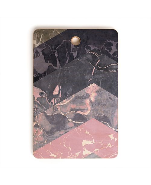 deny designs chevron marble texture rectangle cutting board reviews serveware dining macy s macy s