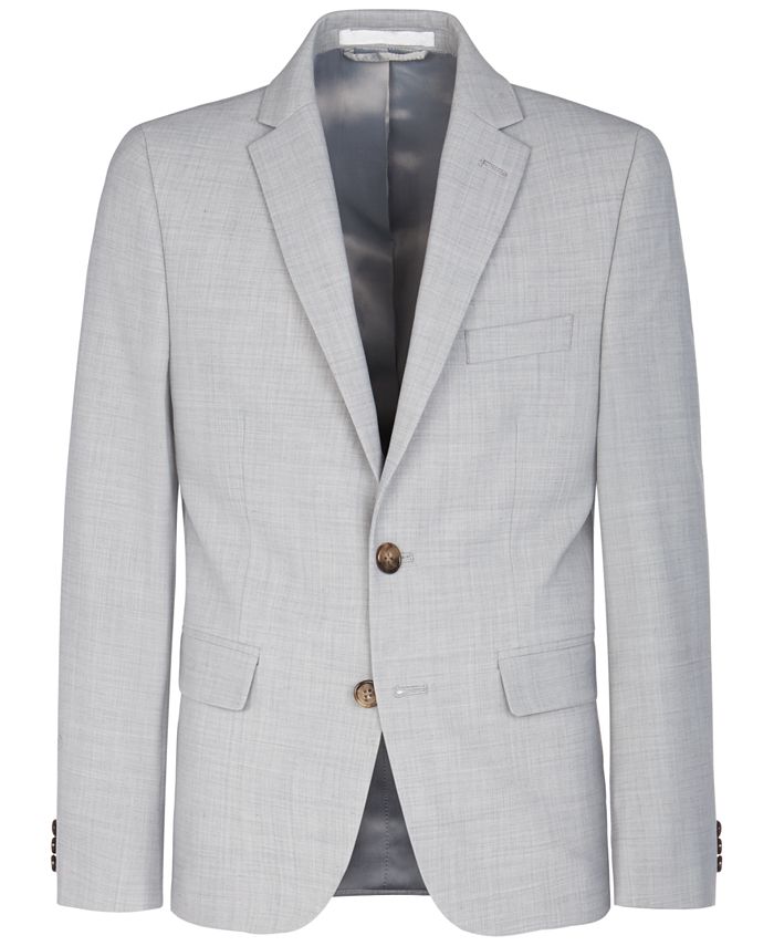 Lauren Ralph Lauren Big Boys Stretch Light Gray Suit Jacket - Macy's