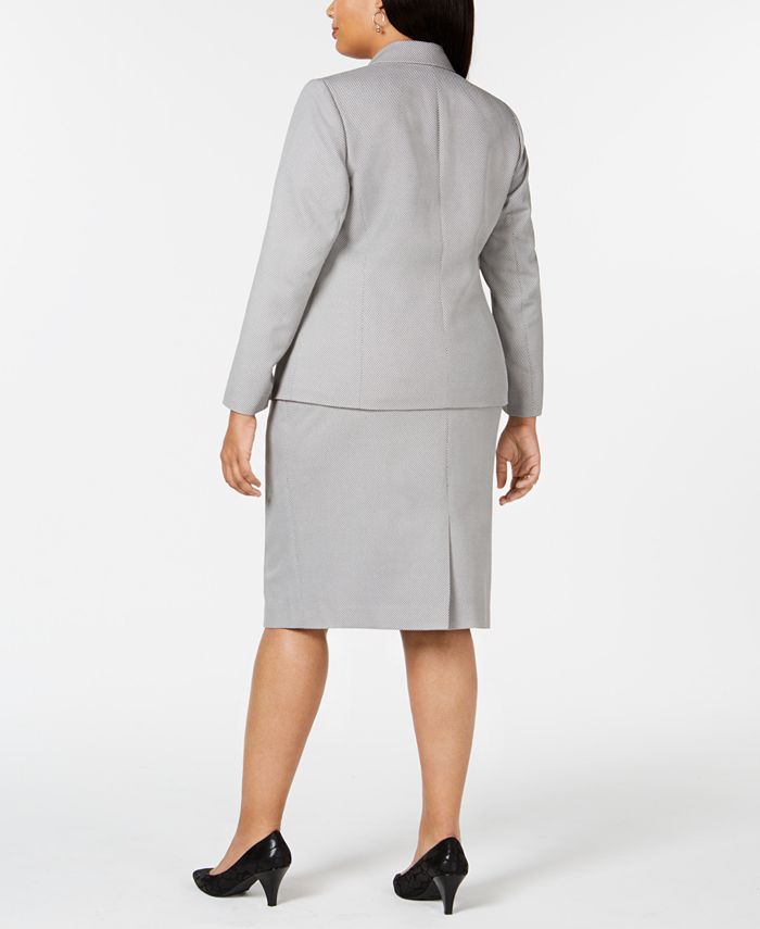 Le Suit Plus Size Notch-Collar Skirt Suit & Reviews - Wear to Work ...