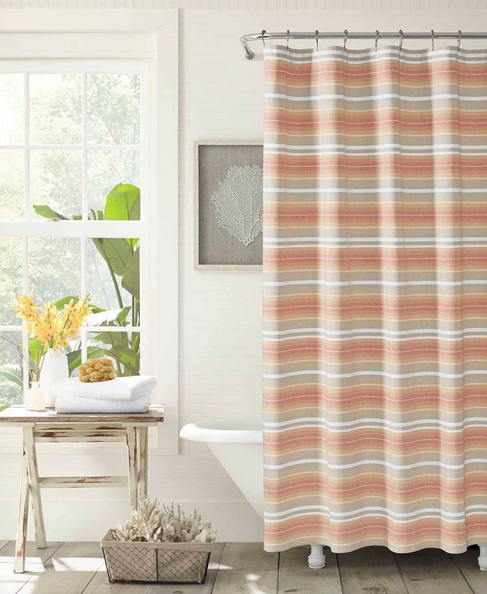 Tommy Bahama Home Tommy Bahama Sunrise Stripe Shower Curtain Macy s