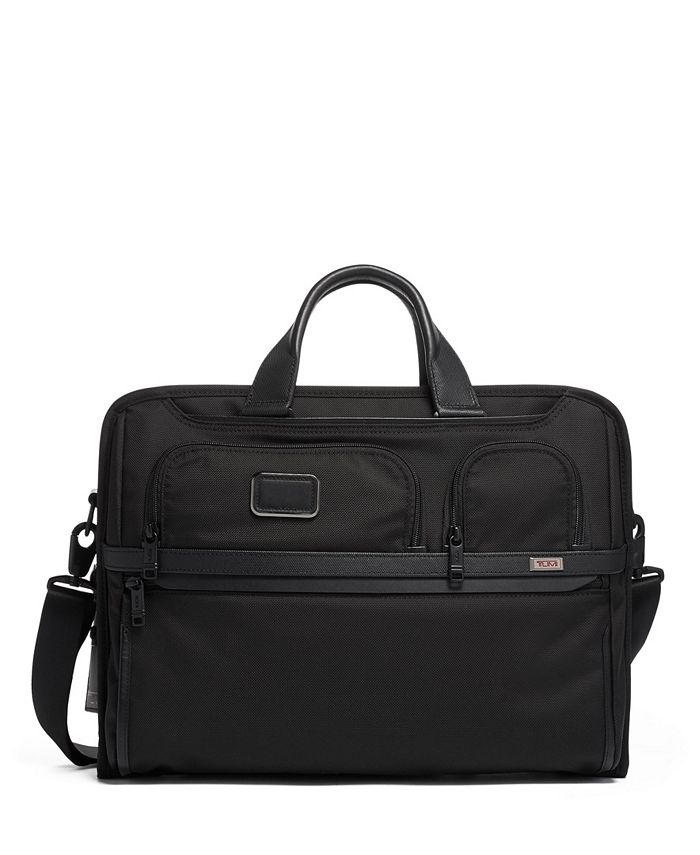TUMI Alpha 3 Compact Large Screen Laptop Brief - Macy's