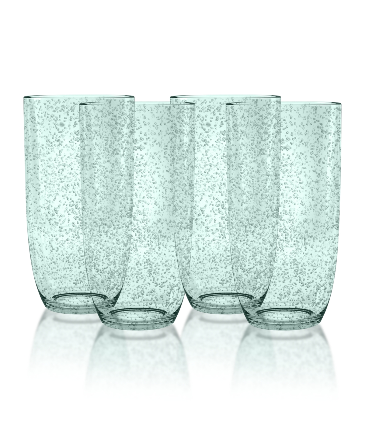 Bubble Jumbo Glass, Mint, 23 oz., Premium Plastic, Set of 6 - Mint