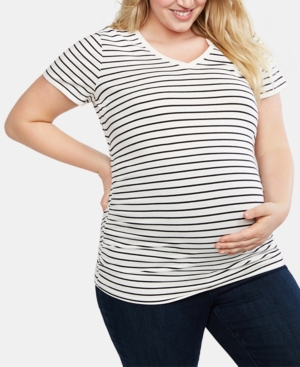 Motherhood Maternity Plus Size Jersey Ruched Top