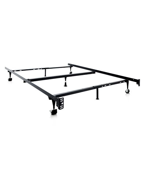 Malouf Structures Adjustable Bed Frame with Glides, Twin/Queen