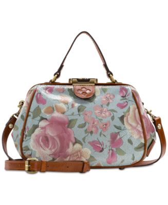 Patricia Nash Gracchi Crackled Rose Garden Satchel - Macy's