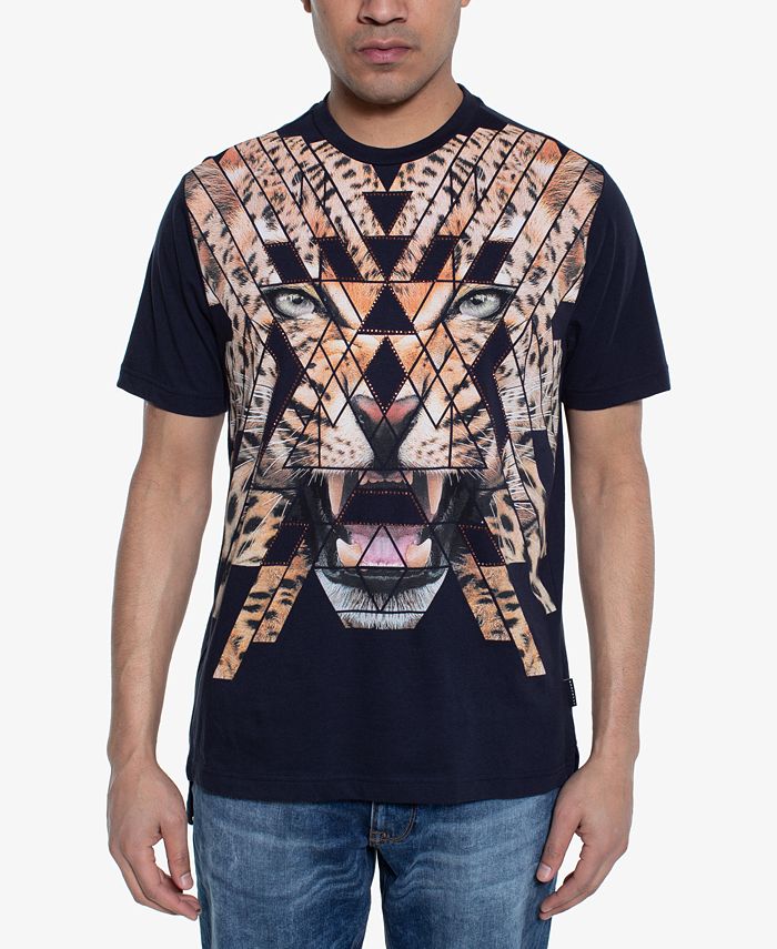Sean John Men's Tiger Studded Graphic T-Shirt - Macy's