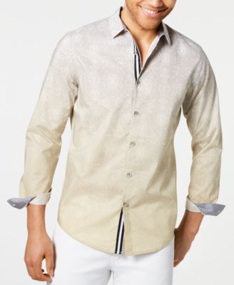 INC International Concepts - Men's Two-Tone Paisley Shirt