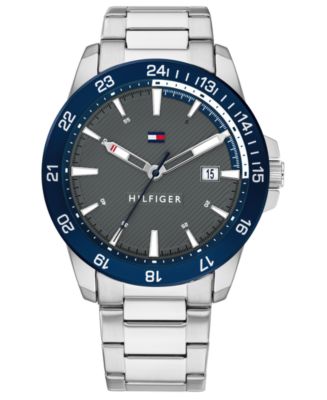 Hilfiger Tommy Hilfiger Men's Stainless Steel Bracelet Watch 43mm Created for Macy's & Reviews - Macy's