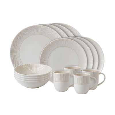 ED Ellen Degeneres - Taupe Stripe 16-Piece Set