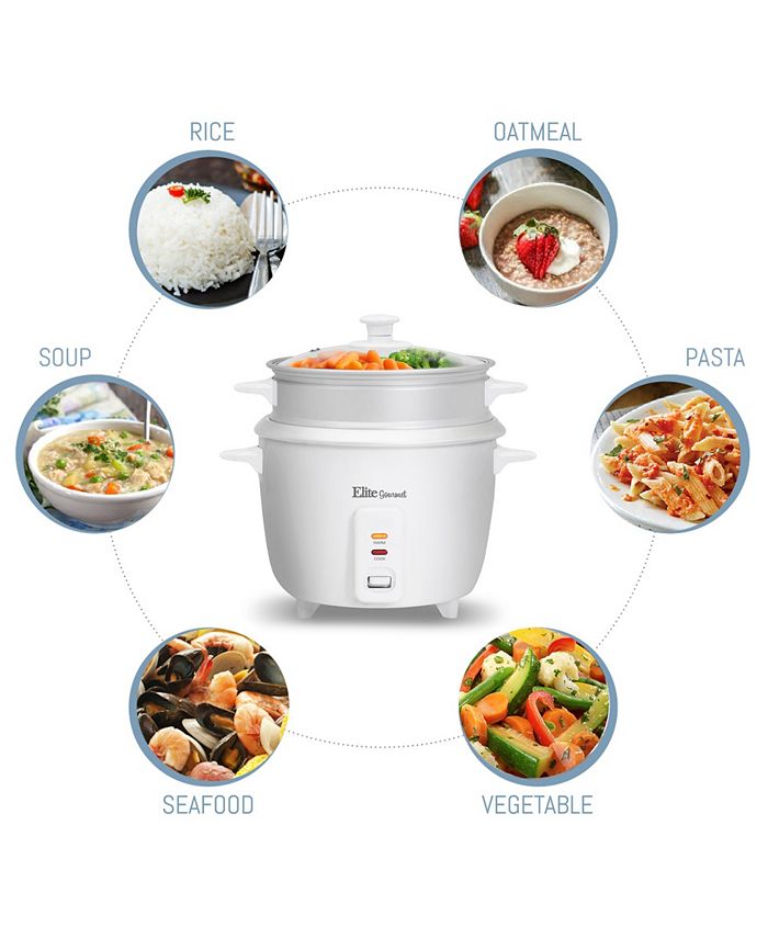 Elite Gourmet 16 Cup Rice Cooker with Steam Tray Macy's