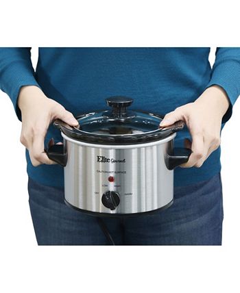 1.5 Quart Slow Cooker Small Crock Pot Warmer Cooking Appliance Single Server