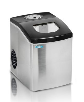 Elite Gourmet Mr. Freeze Stainless Steel Portable Ice Maker