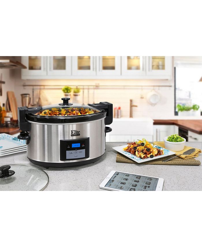 Elite Gourmet Elite Platinum 8.5 Quart Stainless Steel Programmable