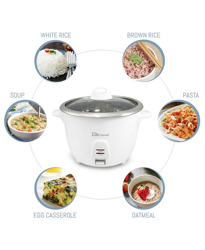 Elite Gourmet Elite Platinum 20Cup Rice Cooker with Glass Lid
