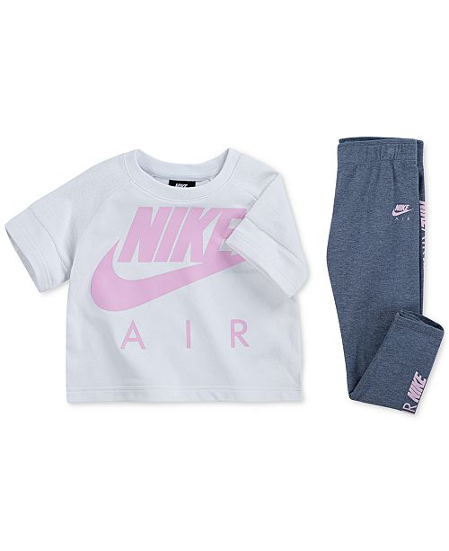 Nike Toddler Girls Air Logo Cropped Top Leggings Separates
