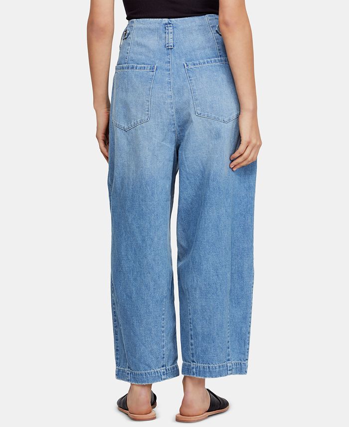 Free People Carrot Pleated High-Rise Jeans & Reviews - Jeans - Women ...