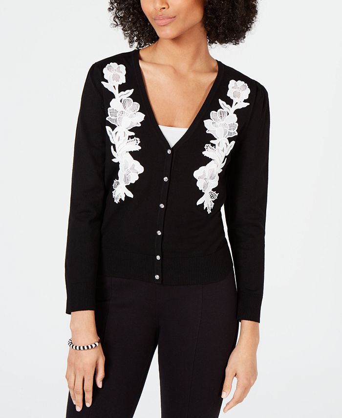INC International Concepts INC LaceTrim Cardigan, Created for Macy's