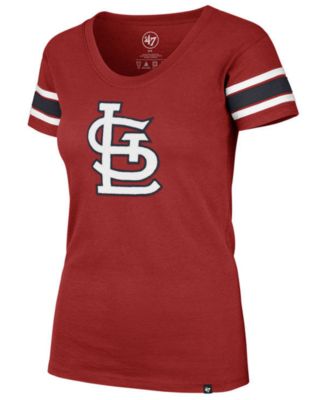 St. Louis Cardinals Soft as a Grape Women's Plus Sizes Three Out Color Blocked R