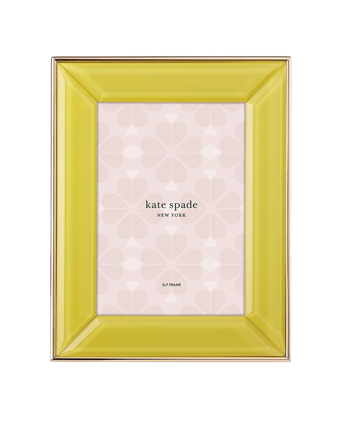 Kate Spade new york Charles Street 5" x 7" Yellow Frame Macy's
