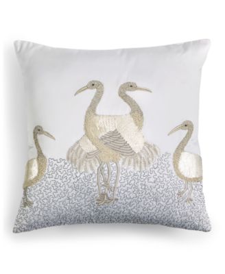 Home Design Crane Decorative Pillow Collection Created For Macy S