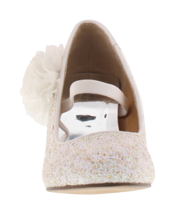 Badgley Mischka Little & Big Girls Kylie Flower Block Heel Macy's