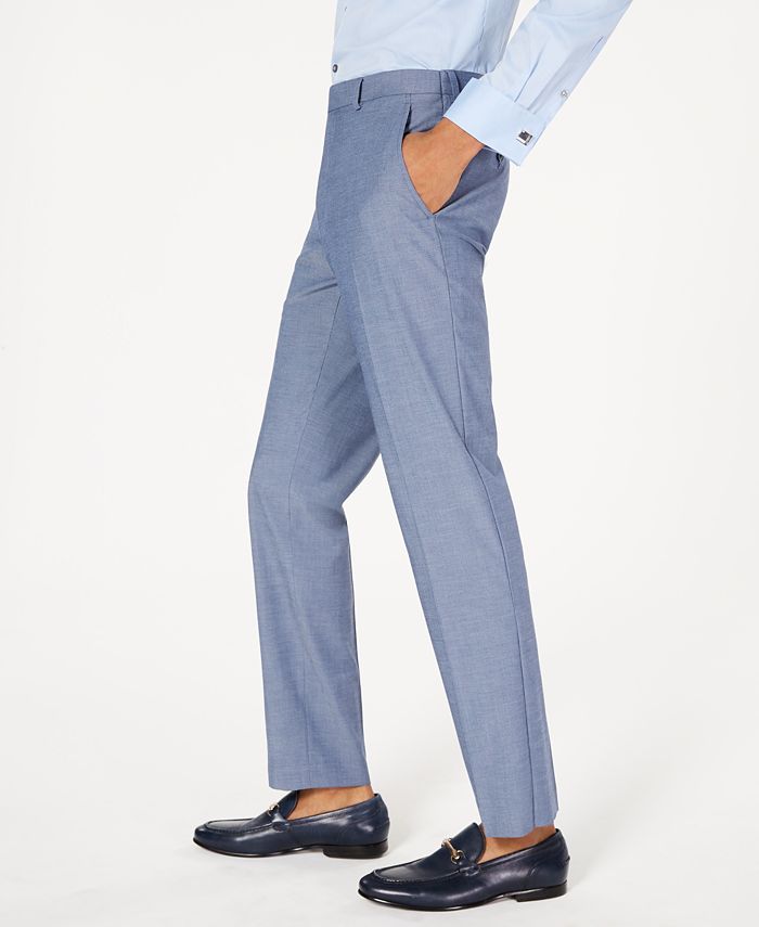 Alfani Men's SlimFit Performance Stretch Light Blue Suit Pants