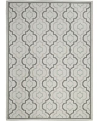 Courtyard CY7938 Light Gray and Anthracite 8' x 11' Sisal Weave Outdoor Area Rug