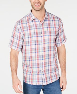 tommy bahama plaid shirt