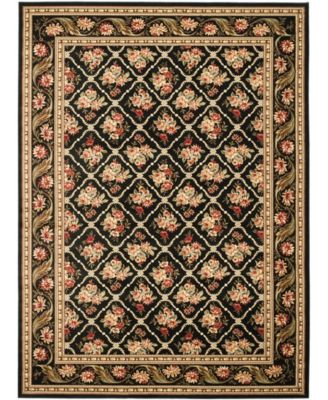 Lyndhurst LNH556 Black 8' x 11' Area Rug
