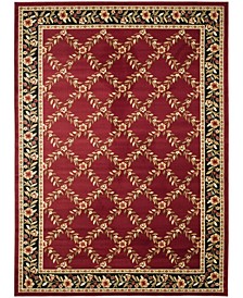 Lyndhurst Red and Black 8' x 11' Area Rug
