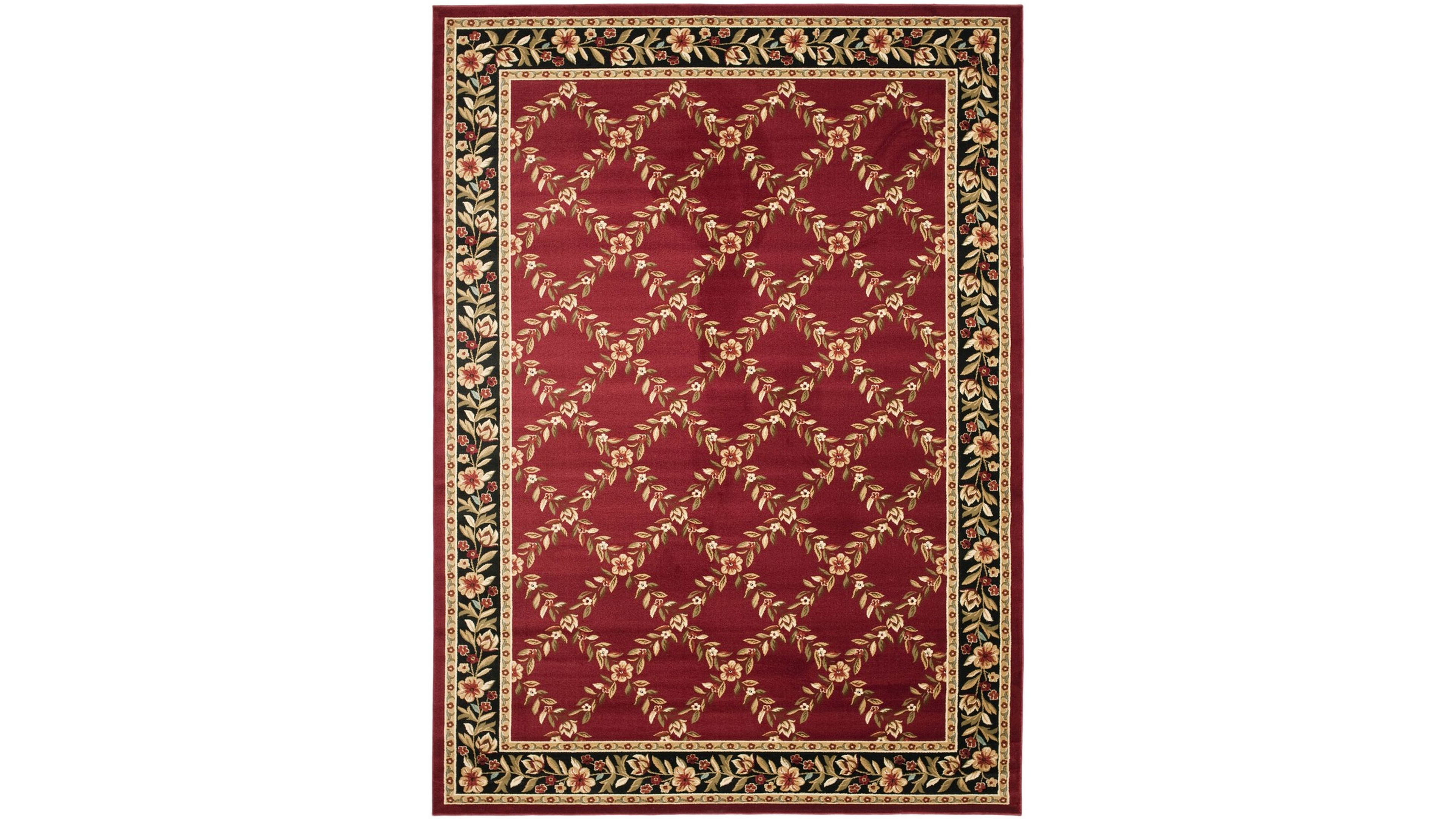 Safavieh Lyndhurst LNH557 Red and Black 8' x 11' Area Rug